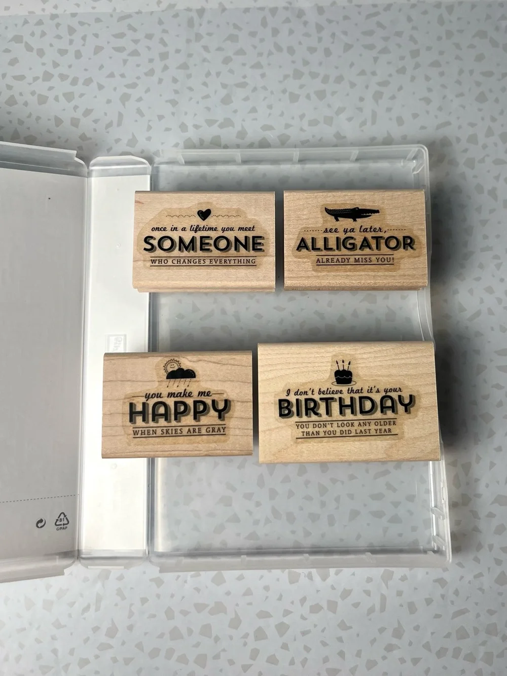 Stampin Up Rubber Stamps Lot of 5 (35 Pieces)